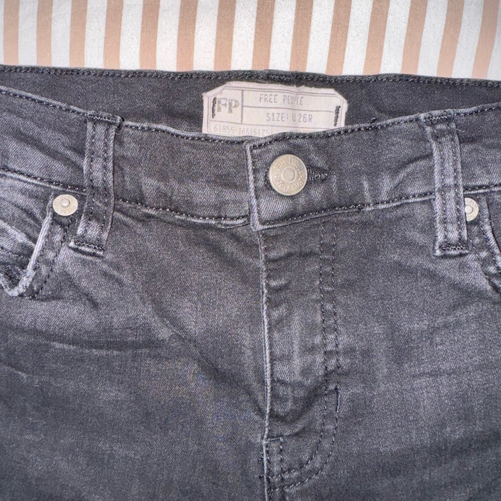 Free People Charcoal Denim Jeans